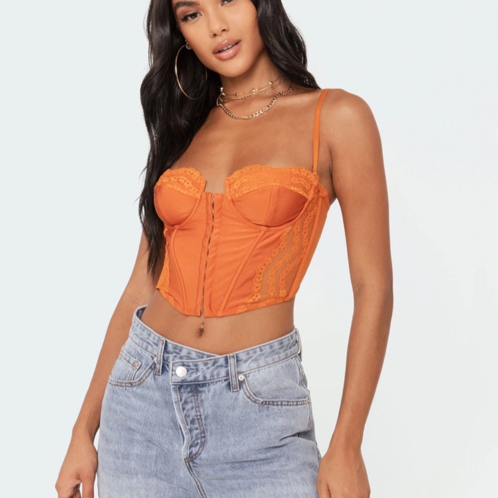 Edikted Payton Lace Corset Top